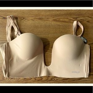 NWT Adore Me 34D Nude Strapless Bra